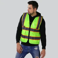 Hi-Vis Reflective Construction Vest with Strips
