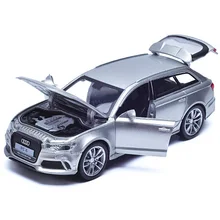 Double Horses 1:32 Scale Diecast Alloy Metal Luxury SUV Car Model For Audi RS6 Quattro Collection Model Pull Back Toys Car With