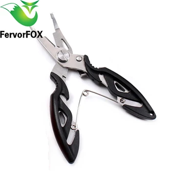 

1 Pcs Fishing Multifunctional Plier Stainles Steel Carp Fishing Accessories Fish tackle Lure Hook Remover Line Cutter Scissors