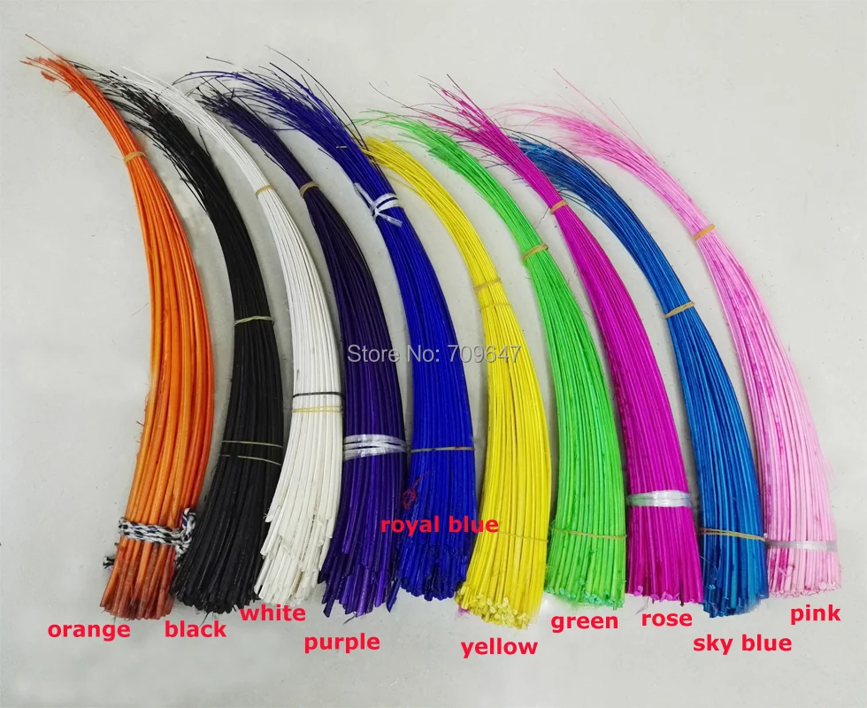 

50pcs/lot! 42-50cm Large Ostrich Quills Spines(stripped of fronds and dyed to colour), suitable for trimming hats or fascinator