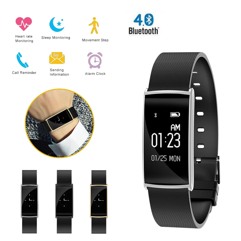 

N108 Bluetooth Smart Band Wristband Heart Rate Monitor Sport Watches Blood Pressure Fitness Tracker Bracelet For IOS Android