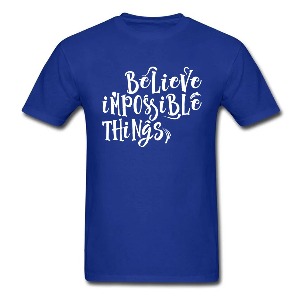 Impossible Things Man Cheap Classic Tops Shirt O Neck Summer Fall 100% Cotton T-shirts Normal Short Sleeve Tee-Shirt Impossible Things blue