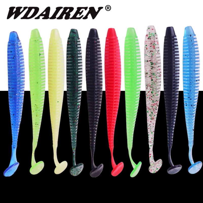 10 шт., силиконовая приманка для ловли соли 9,5 см, 3g, спираль, Мягкая приманка с хвостом, Искусственная резина для басов, приманка для окуня, Снасть|Наживки|   | АлиЭкспресс