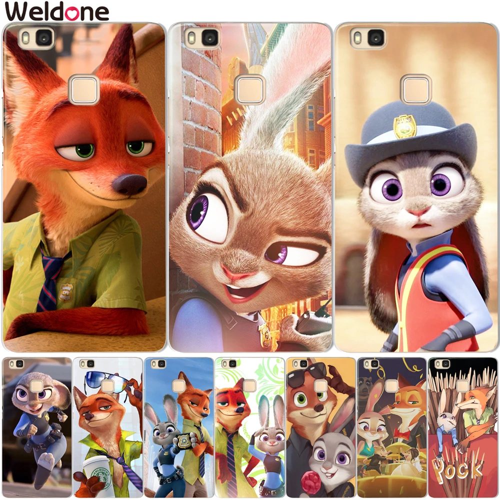 

Cute Zootopia Cases For Huawei Nova 2 plus Mate 9 10 Lite Y5 Y6 II Pro Y7 Cartoon Judy Nick Wilde Phone case cover etui Coque