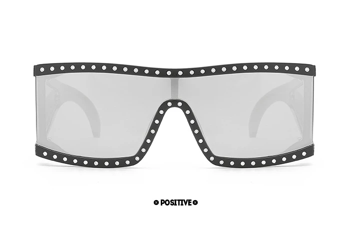 Блестящие очки с заклепками, солнцезащитные очки для мужчин и женщин, Ретро стиль, паровой панк, UV400, винтажные очки 46830