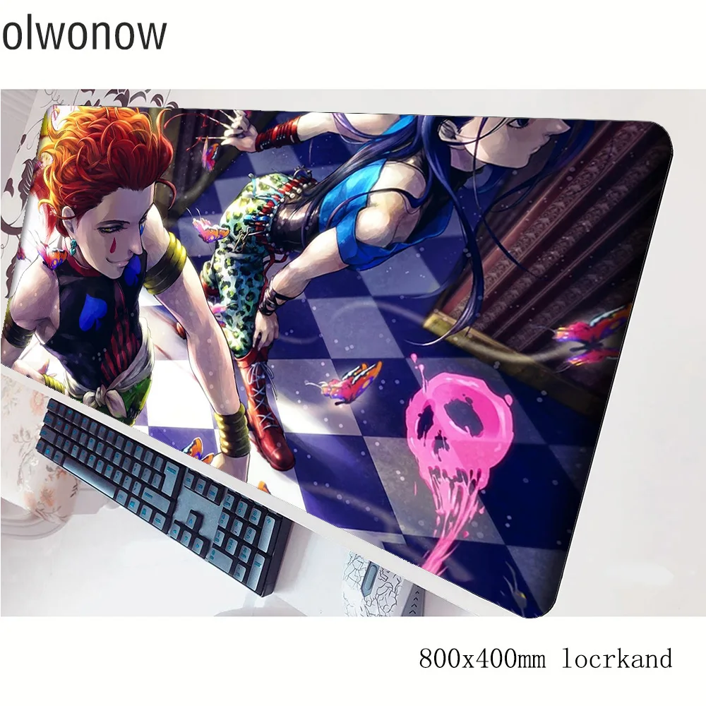 Hunter x hunter коврик для мыши 80x40 см игровой коврик для мыши с изображением милой ноутбук с алюминиевым корпусом стол коврик популярные padmouse игры pc gamer коврики геймпад