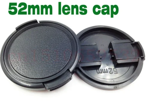 Tanie 10 sztuk 52mm Snap-On z przodu obiektywu obiektyw aparatu pokrywa