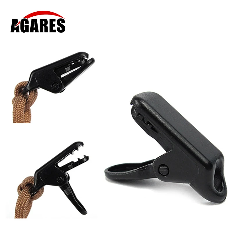 

10pcs Outdoor Hiking Camping Tent Pull Point Clip Hook Buckle Crocodile Clip New Y069-08