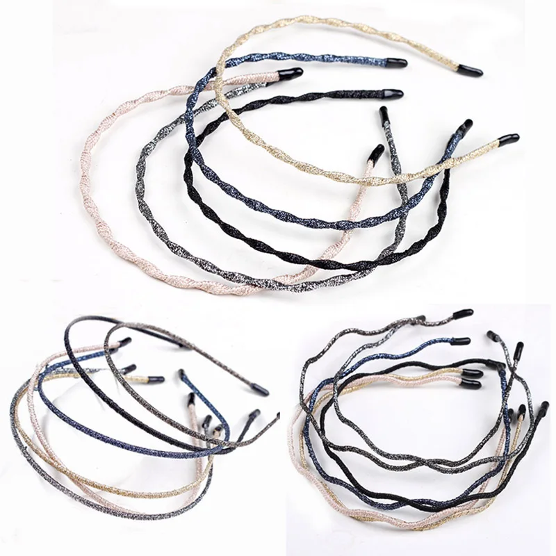 

Sale 1PC Shiny Women Headband Simple Super Thin Hair band Weddings Hair Styling Tools
