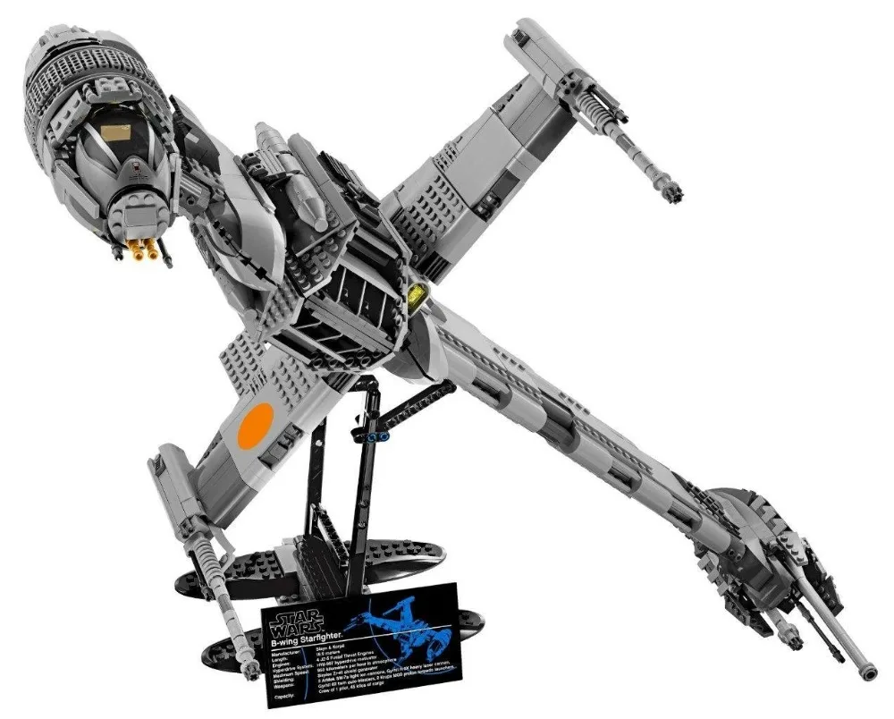 

05045 Star Wars The Genuine The B-wing Starfighter Mobile Building Block 1487Pcs Bricks Compatible Legoings