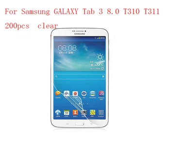 

Transparent Tablet LCD film Screen Protector for Samsung Tab3 8.0 T310 T311 Anti-scratch without retail packing 200pcs/lot