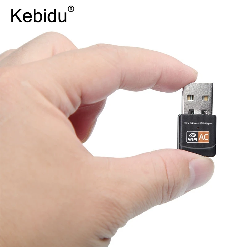 

kebidu wifi wireless adapter 5ghz usb 802.11ac mini wi-fi receiver 600mbps dual band usb wifi network card ethernet dongle PC