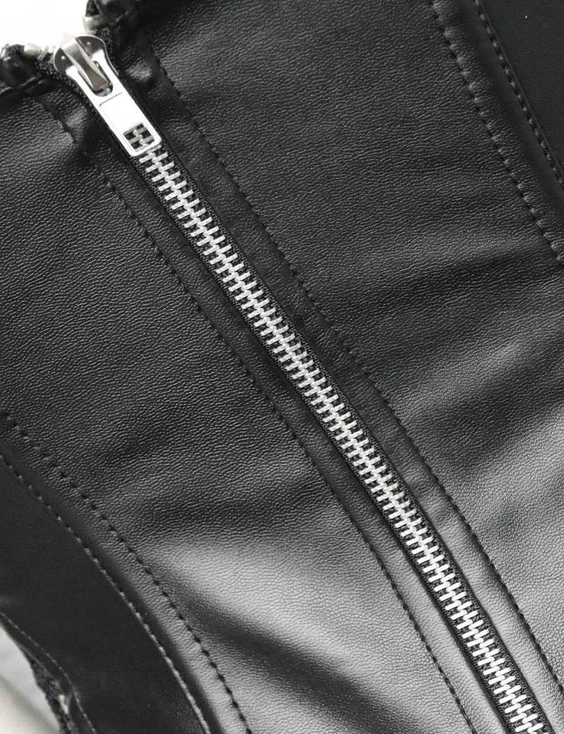 Женский Готический корсет из искусственной кожи размеры от S до 6XL|leather corset|faux leather