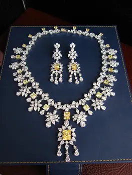 

Fashion AAA cubic zirconia necklace drop earrings set, Wedding/Party/dinner Jewelry for women's Accessaries,S8098