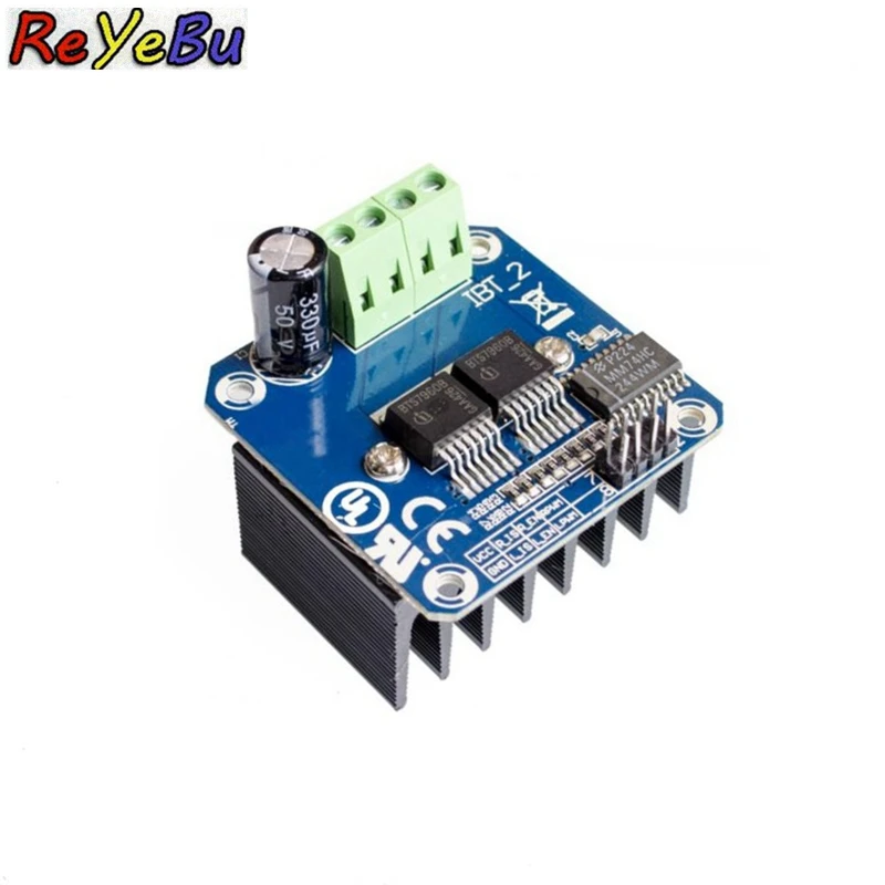

High-power Double BTS7960 43A H-bridge Motor Driver module/ diy smart car Current diagnostic
