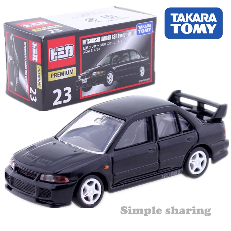 Takara Tomy Tomica Premium No.23 Mitsubishi Lancer GSR Evolution III 1:61