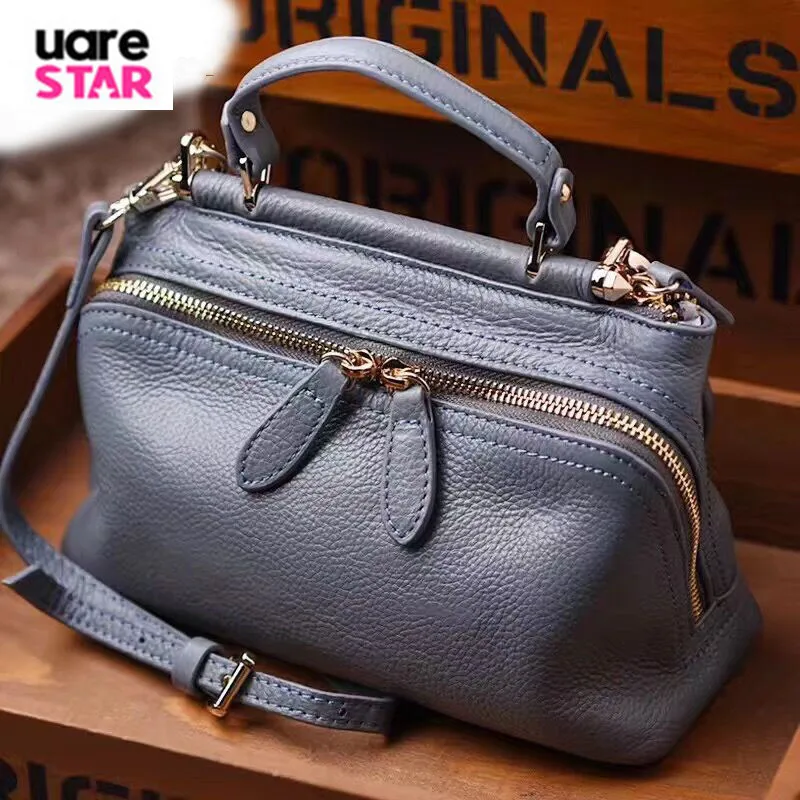 

Genuine Leather Women's Handbags Luxury Handbags Women Bags Famous Brands Designer Tote Bag High Quality Ladies' Hand Bags