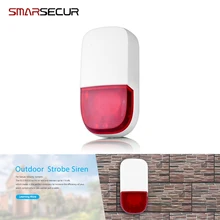 Открытый Беспроводной мигающая Сирена Strobe Light сирена для H6 домашней охранной сигнализации Системы