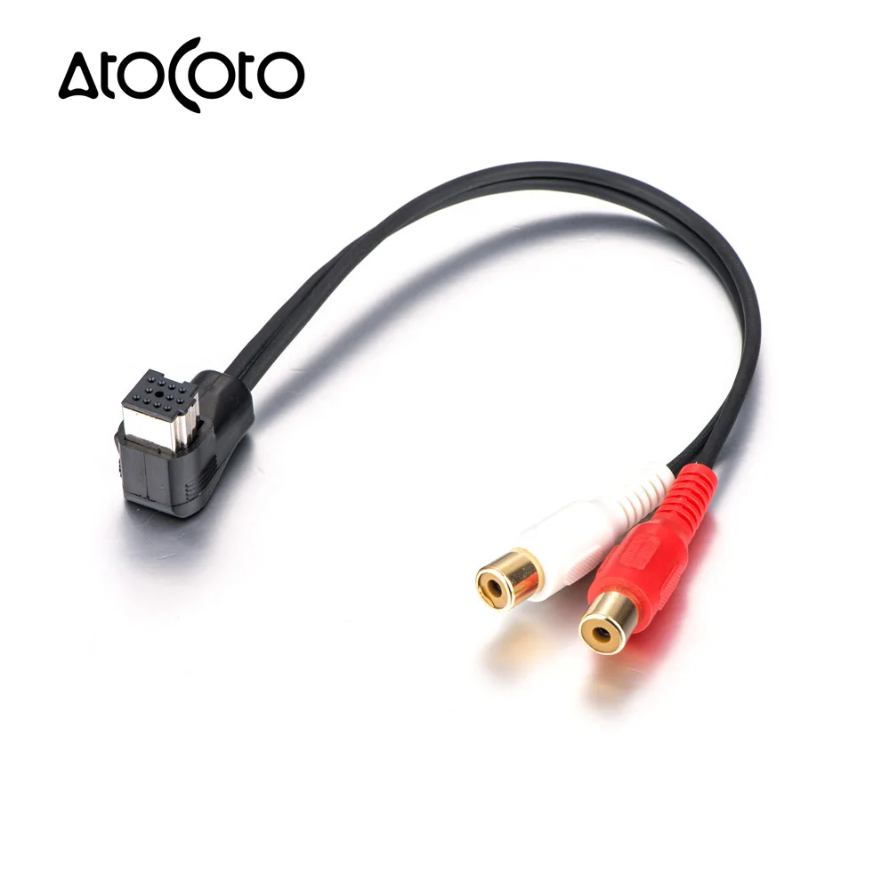 

2 RCA AUX IN Audio Input Cable Adapter Connector for Pioneer AVIC Z1 Z2 Z3 N4 DEH-P IP-BUS CD-RB10