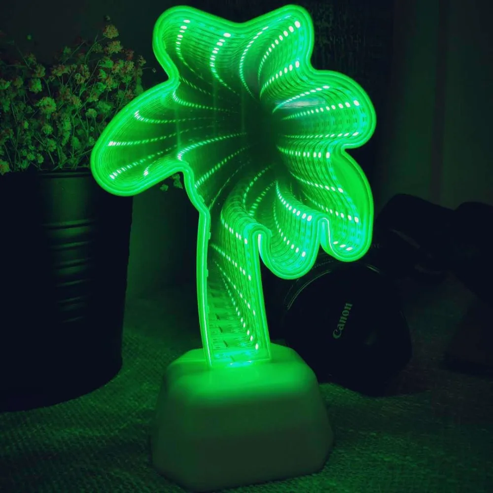 3D Pineapple Led Infinity Tunnel Night Lamp Mirror Tunnel Light LED Home Decoration Sign Cool Tabletop for Bedroom Lighting (2)