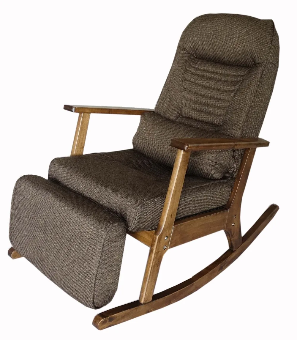 Садовое кресло для пожилых людей в японском стиле, кресло с подножкой, подлокотник, современное, внутреннее, деревянное кресло-качалка