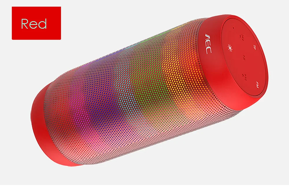 

TEAL Gift BQ615 Pro Wireles Waterproof Shockproof Bluetooth Speakers Wireless Led Support NFC Mic FM Radio