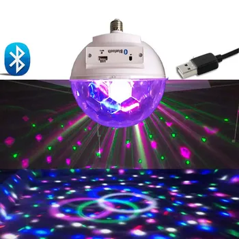 

LED Bluetooth Speaker Light Bulb Music USB Portable RGB For Party Home Bedroom @8 WWO66