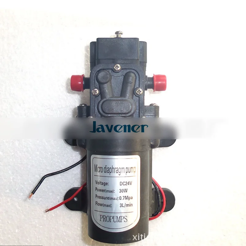 24V DC Electric Mini Diaphragm pump self-priming booster pumnp low traffic for garden cooling car washer 30W 180L/H T9 | Обустройство