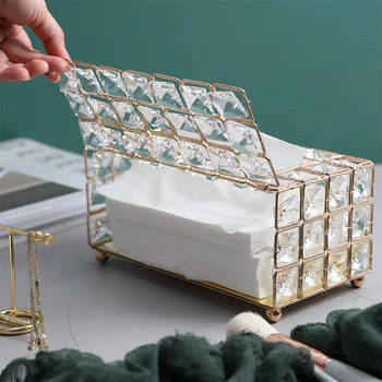 

NEWYEARNEW Fashion Tissue Boxes Home Decoration Storage Box Desktop Decoration Wedding Gift