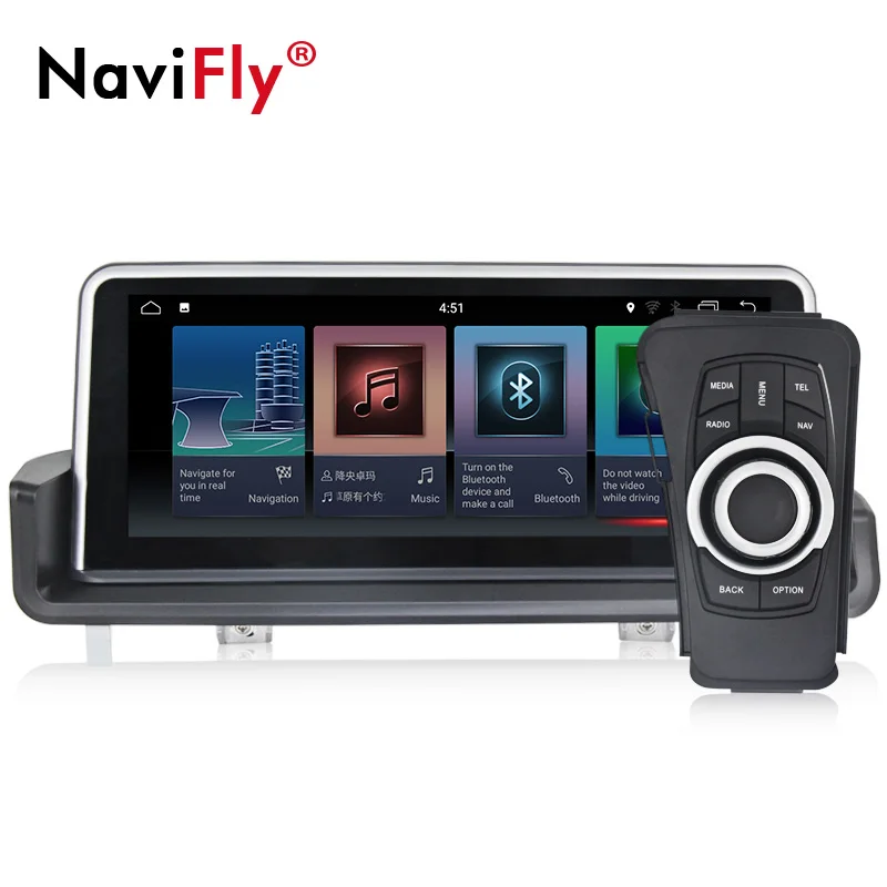 NaviFly 4 Гб 6 ядерный Android 9 Автомобильный мультимедийный плеер для BMW 3 серии E90 E91 E92 E93 LHD 10,25 дюймов ips экран кнопки Idrive