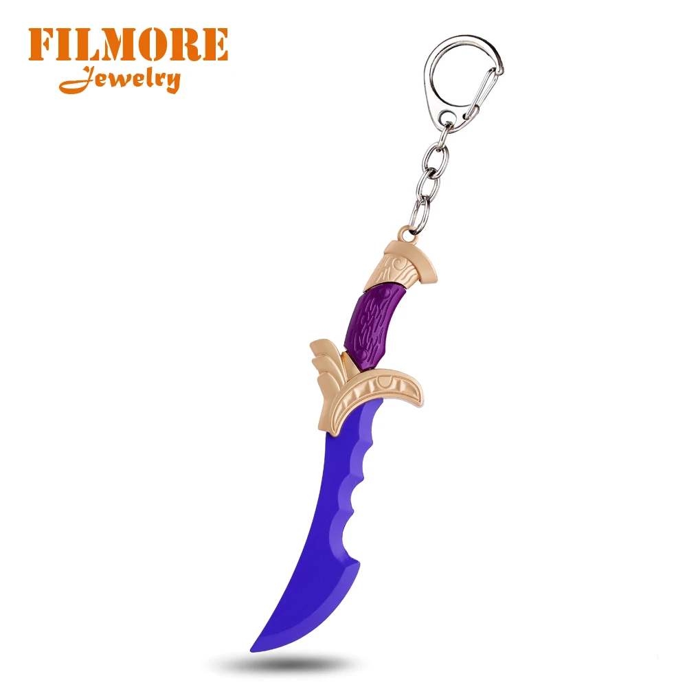 

Filmore Elegant Keyring DOTA 2 TI 5 Captain Kunkka Lothar's Edg Keychain Pendants Keychain Holder Metal Accessory For Fans