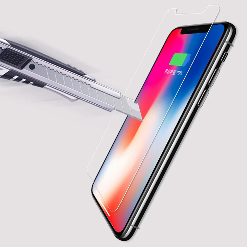 

2.5D Protective Film XS MAX XR X 8 7 5S Screen Protector Tempered Glass for IPhone X 8 6 7Plus GlassProtectors Glass Ultra-thin