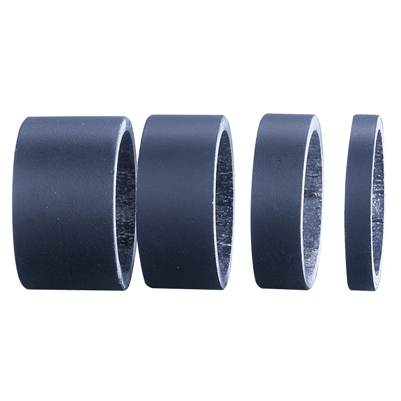 

4Pcs/Sets Matte Black Carbon Fiber Washer Bike Stem Spacers Bicycle Fork 28.6mm Headset Washer 5mm 10mm 15mm 20mm Cycling Parts