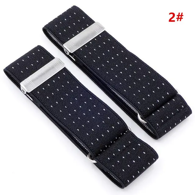 1 Pair Mens Shirt Adjustable Armband Sleeve Garter Bartender Cuff
