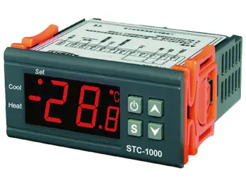 

220V AC All-purpose Temperature Controller STC-1000 Thermostat With 2M sensor switch