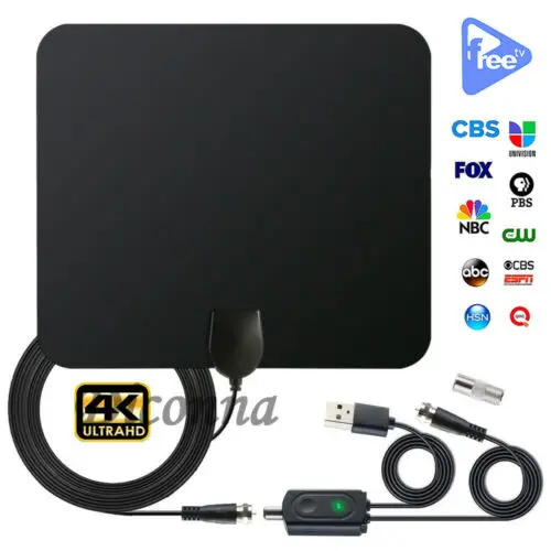 200 миля HDTV Внутренняя антенна HD цифровой ТВ усилитель сигнала
