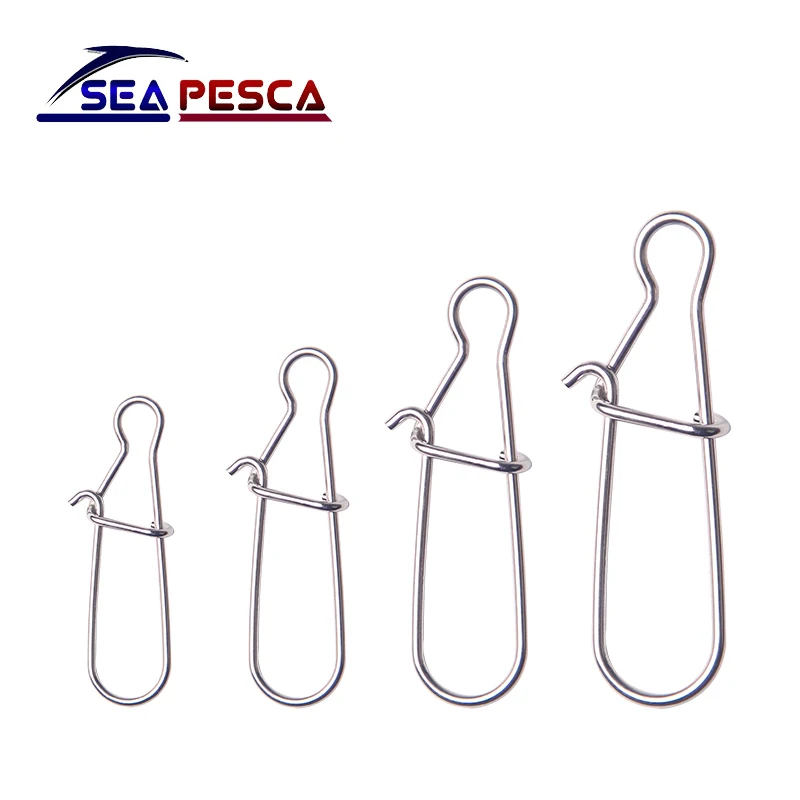 SEAPESCA 20 шт./лот хорошая защелка рыболовная баррель Вертлюг безопасные защелки