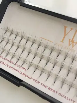 

2018 High Quality Pteris clouds hair 5D mink lashes flat hair Individual false eyelash extension Thick Fake Eye lash 8MM to 12MM