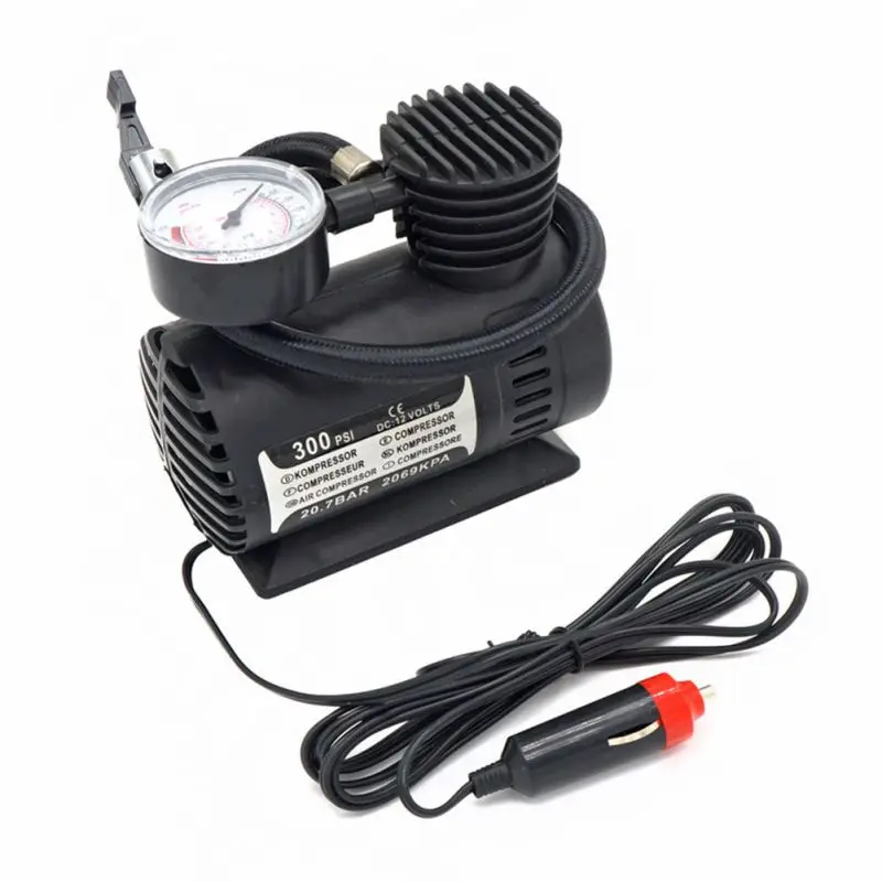 

Wholesale Portable 12V Electric Car Auto Mini Compressor Air Tire Inflator Car Pump Air