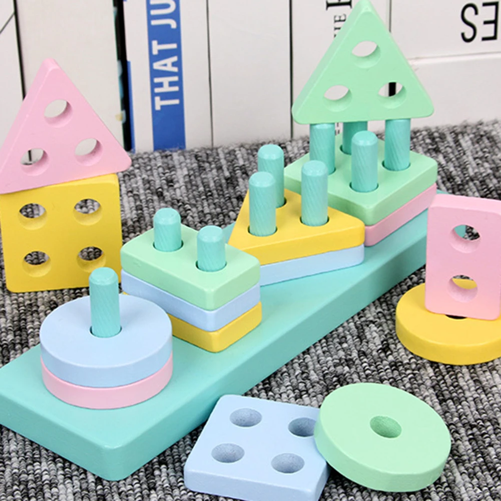 Детская ранняя развивающая игрушка для детей деревянные геометрические формы Соответствующие игры игрушки забавная игрушка в подарок для