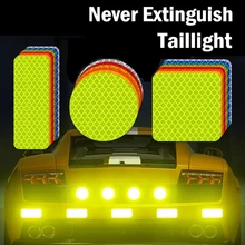 Nighttime Car Bumper Reflective Sticker Waterproof Motorcycle Fender Safety Warning Sign Sticker yjzt 12cm 10 7cm danger biohazard sign warning mark personality car sticker reflective motorcycle parts c1 7558