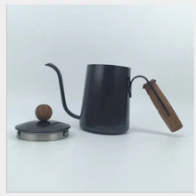 Huanghua груша деревянная ручная дыропробивная кастрюля 304 Нержавеющая сталь прямой корпус Кофеварка кухонные аксессуары