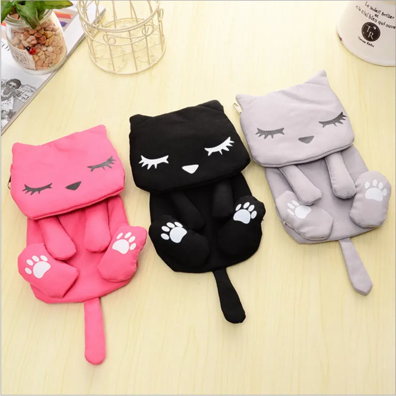 

New Style Cartoon Tail Cat Coin Purse Cute Kids Cartoon Wallet Kawaii Bag Coin Pouch Children Purse Holder Women Coin Wallet
