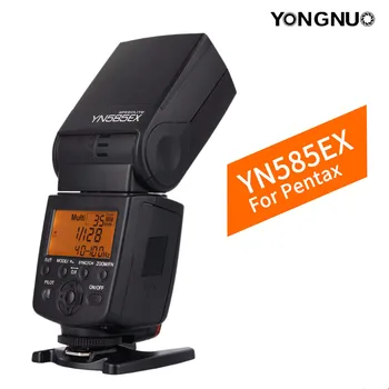 

YONGNUO YN585EX P-TTL Speedlite GN58 TTL Wireless Flash Light for Pentax Camera AF-360FGZ AF540FGZ II K3II K-5 K-7 K-70 K-50 K-1
