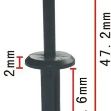 100 шт глухая заклепка для GM: 20432975 для VW: 175-853-57701C для Chry: 6503800 для Ford: N804343S пластиковый фиксатор