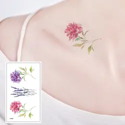 X-478 милый цветок Мода рука грудь плеча Высокое качество временная татуировка стикеры Съемная водостойкие для мужчин и женщи