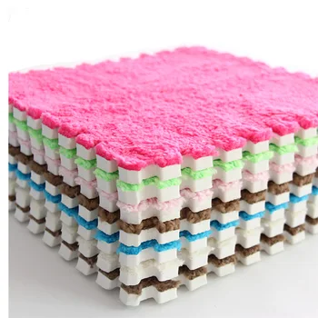

Top Sale 30*30*1cm Living Room bedroom Children Kids Soft Carpet Magic Patchwork Jigsaw Splice Heads Climbing Baby Mat 1pc-18pcs