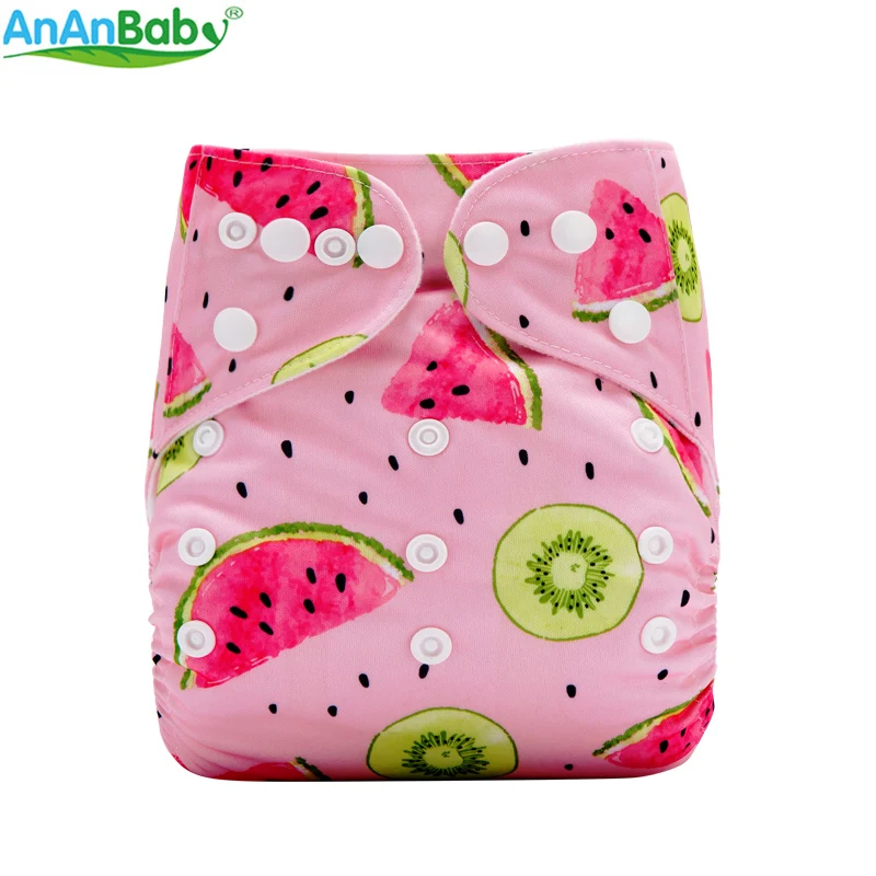2018 Ananbaby фрукты печать Ткань подгузник Многоразовые детские пеленки с 1 шт.