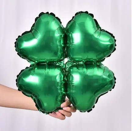 1 шт. 18 дюймов цветы из алюминиевой фольги Воздушные шары милые игрушки Свадебные сувениры и подарки для детей день рождения украшения гелиевые шары - Цвет: 1pc green