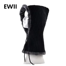 Балаклава, шапка с капюшоном для мужчин, вязаные шерстяные шапки для женщин, теплые шапки для шеи, унисекс, шапка в масках, шапка skullies, женская шапка